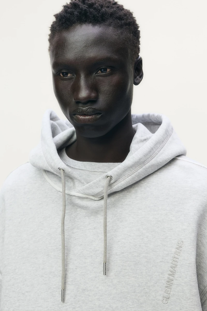 Embroidered-Detail Hoodie