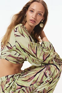 Pantalon large avec cordon de serrage