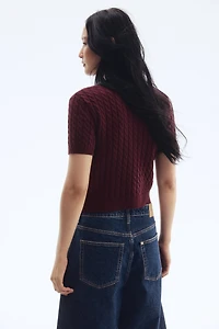 Cable-Knit Cardigan