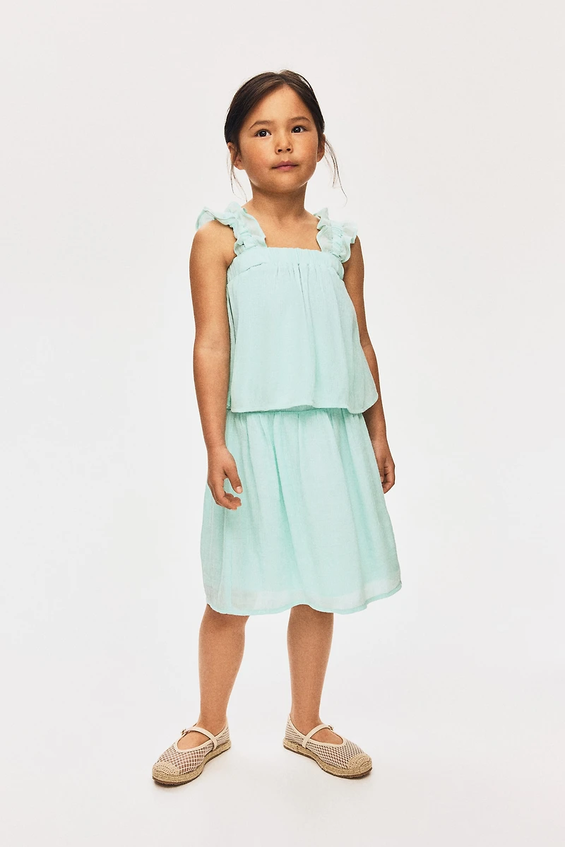 Crinkled Chiffon Skirt