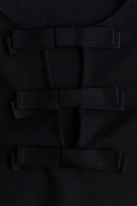 Bow-Detail Jersey Dress