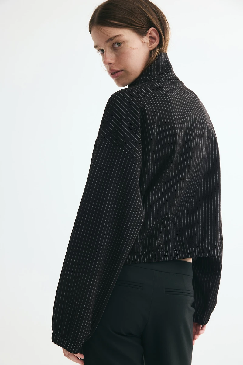 Veste en jersey avec col cheminée