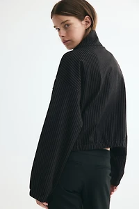 Veste en jersey avec col cheminée