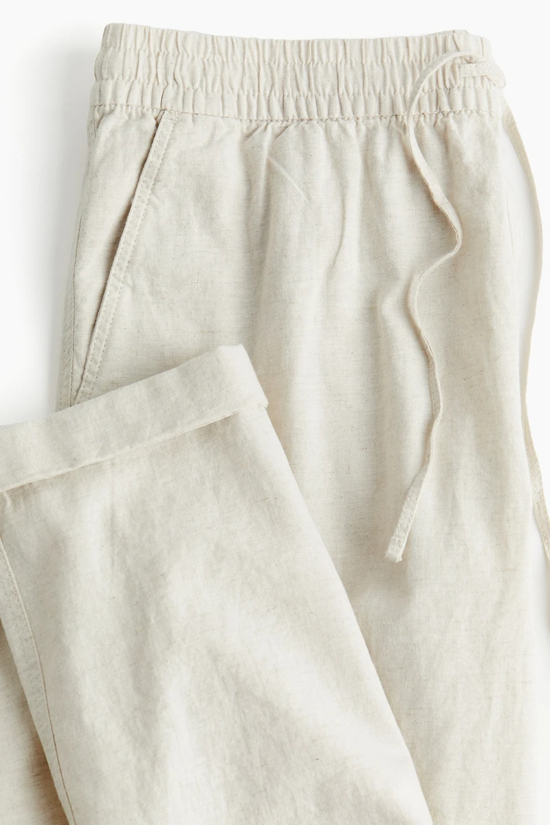 Pantalon de jogging en lin mélangé