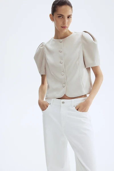 Blouse à manches bouffantes