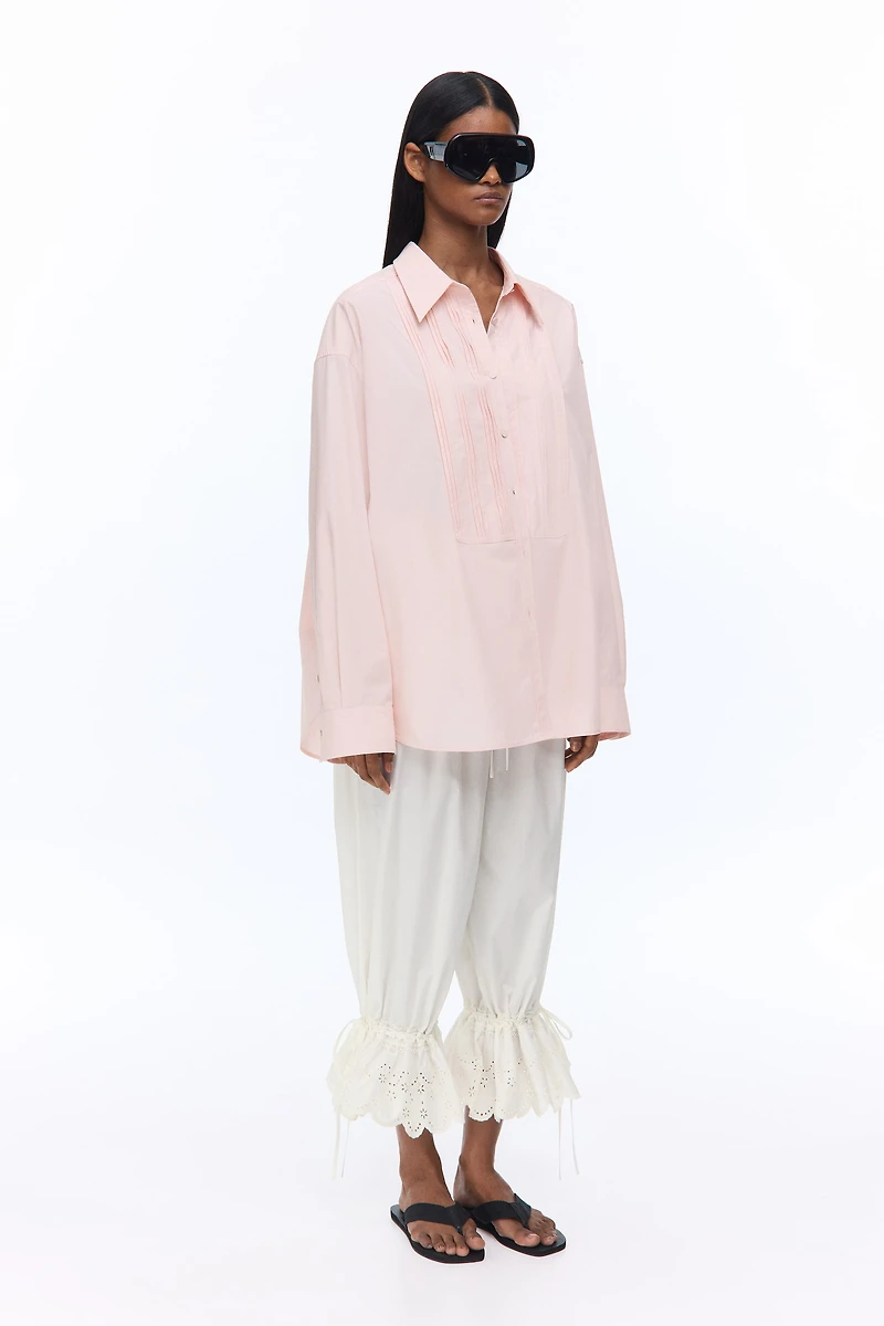 Bib-Front Poplin Shirt