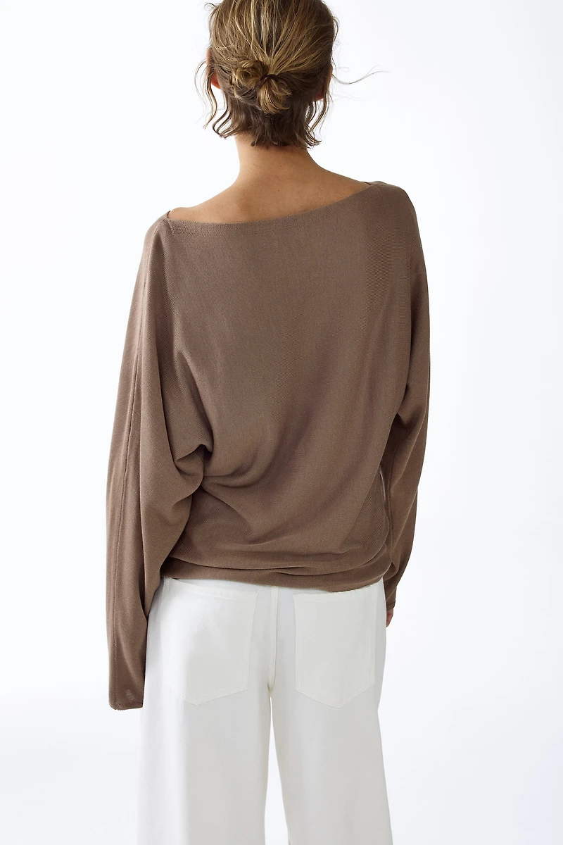 Boat-Neck Sweater