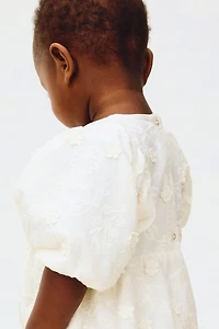 Eyelet Embroidered Romper Suit