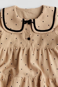 Robe en coton avec col