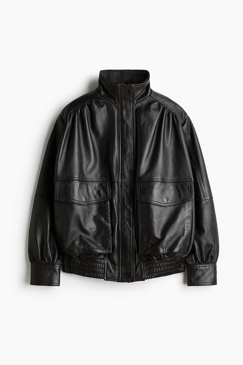 Oversized Leather Jacket