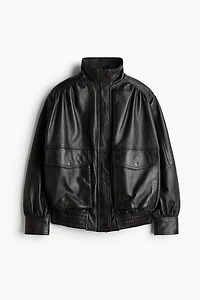 Oversized Leather Jacket