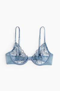 Soutien-gorge à armatures brodé