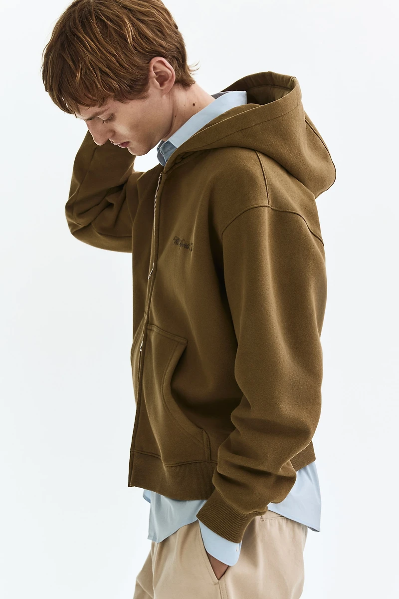 Loose-Fit Hooded Jacket