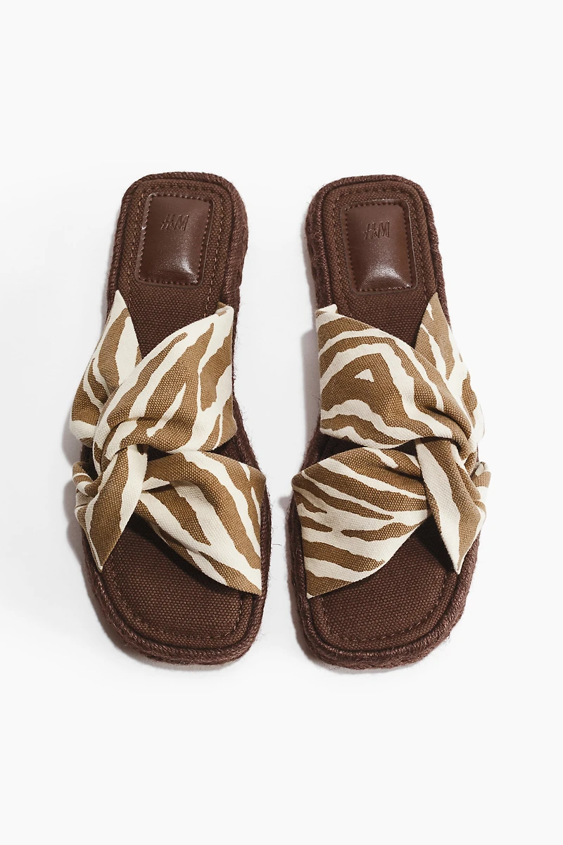 Cotton Espadrille Sandals