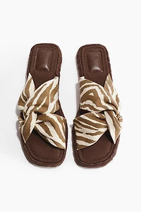Cotton Espadrille Sandals
