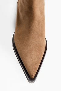 Pointed-Toe Ankle Boots