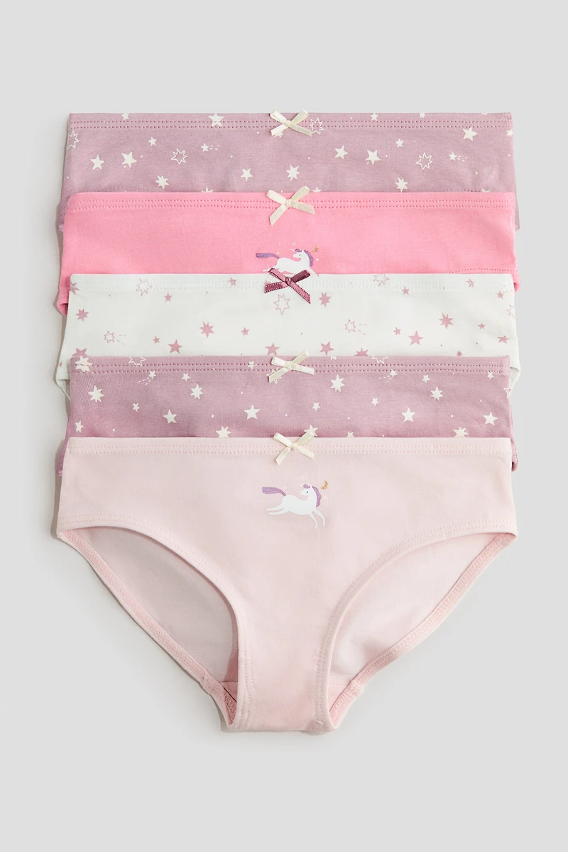 5-pack printed cotton briefs