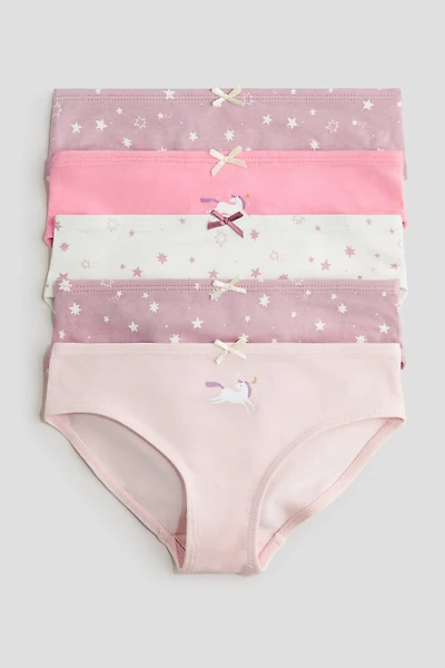 5-pack printed cotton briefs
