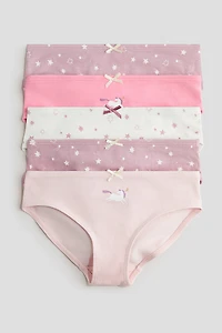 5-pack printed cotton briefs
