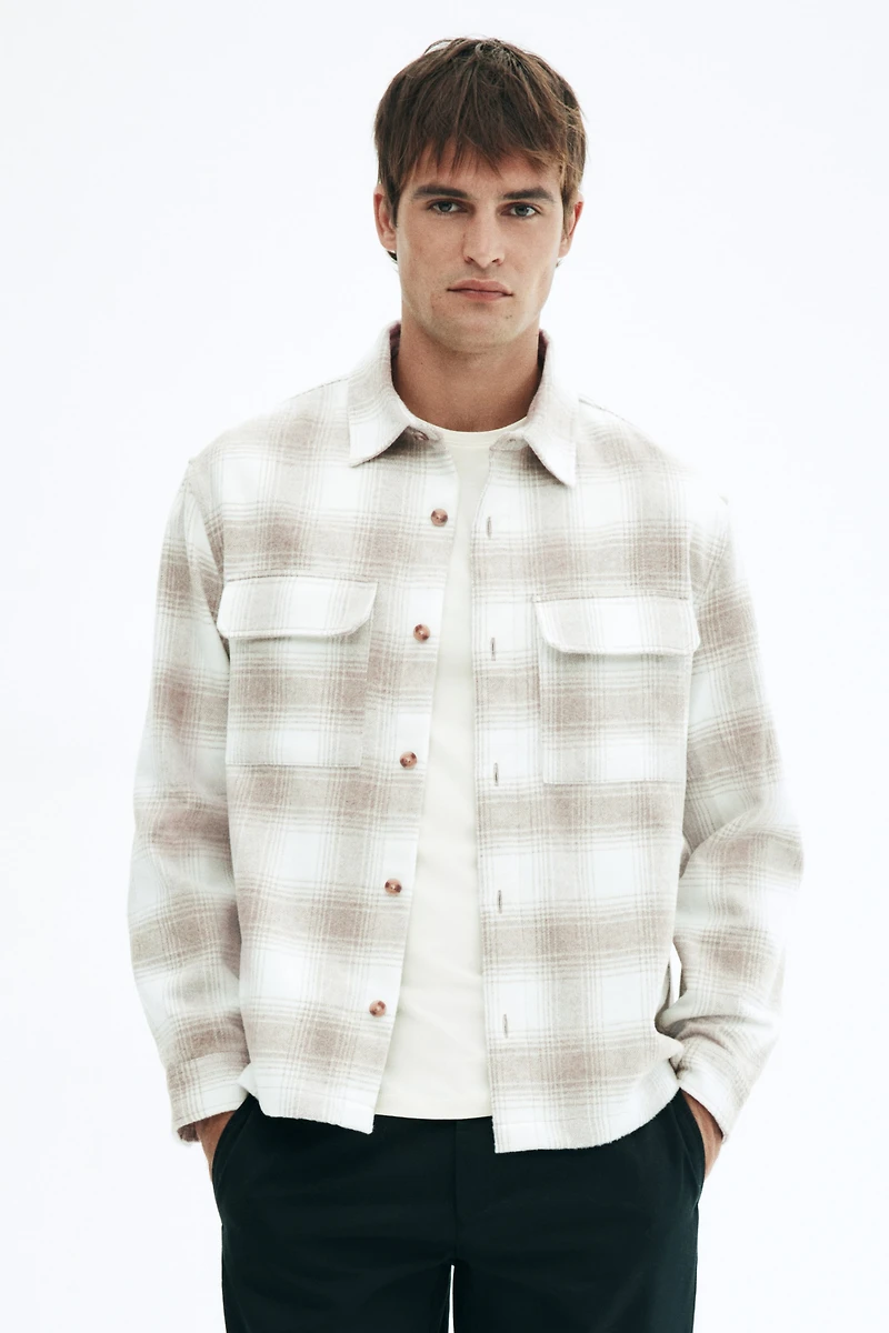 Regular-Fit Flannel Overshirt