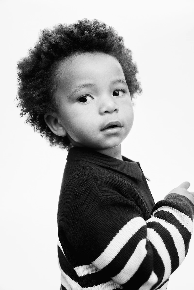 Chandail style polo en coton