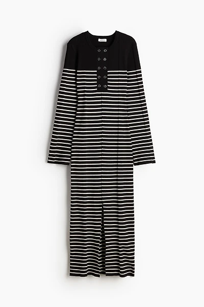 Long Rib-knit Dress