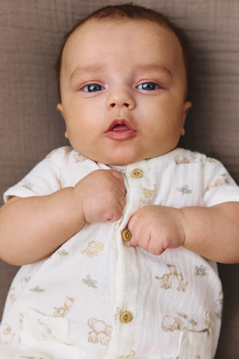 Cotton Muslin Romper Suit