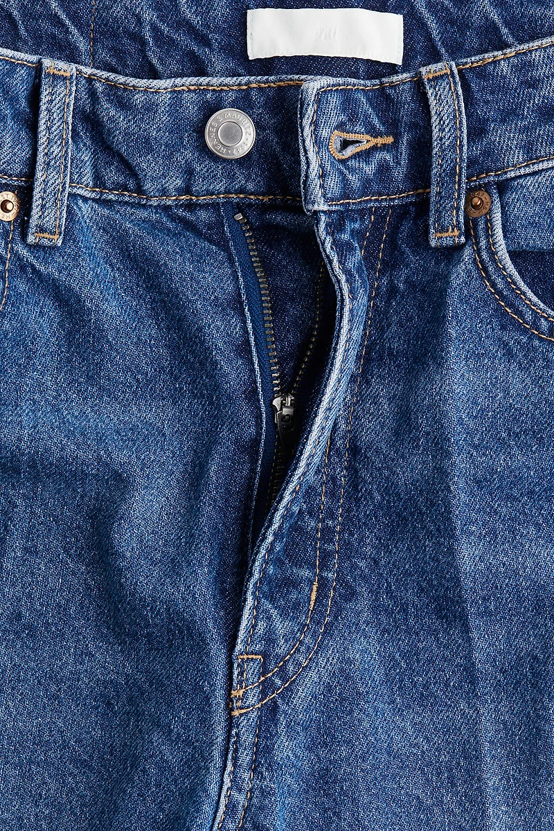 Wide High Ankle Jeans