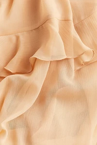 Flounced Chiffon Dress