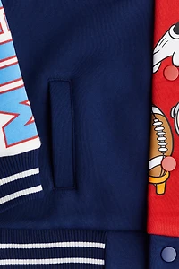 Veste de baseball Grande Taille imprimée