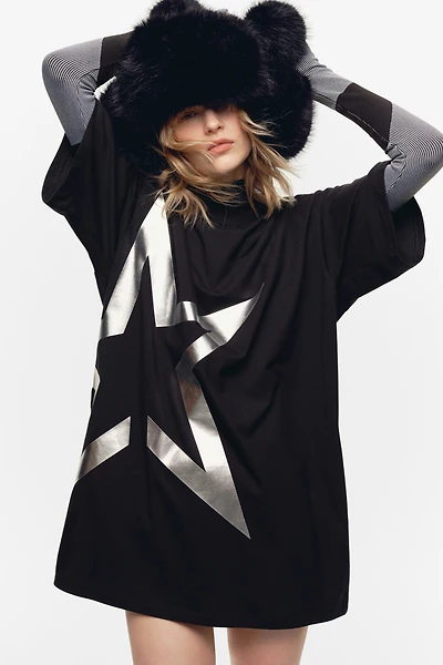 T-Shirt with Printed Motif