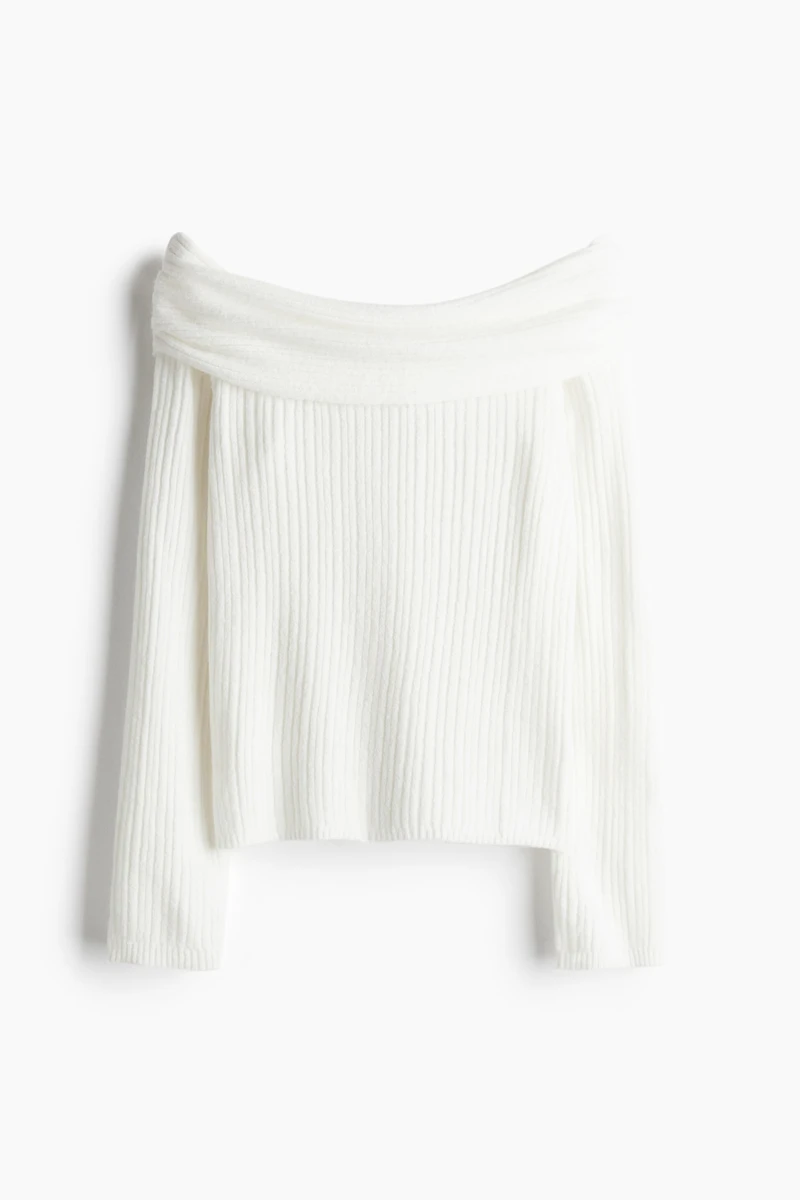 Off-the-Shoulder Sweater