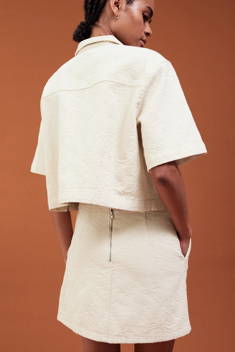 A-line mini skirt