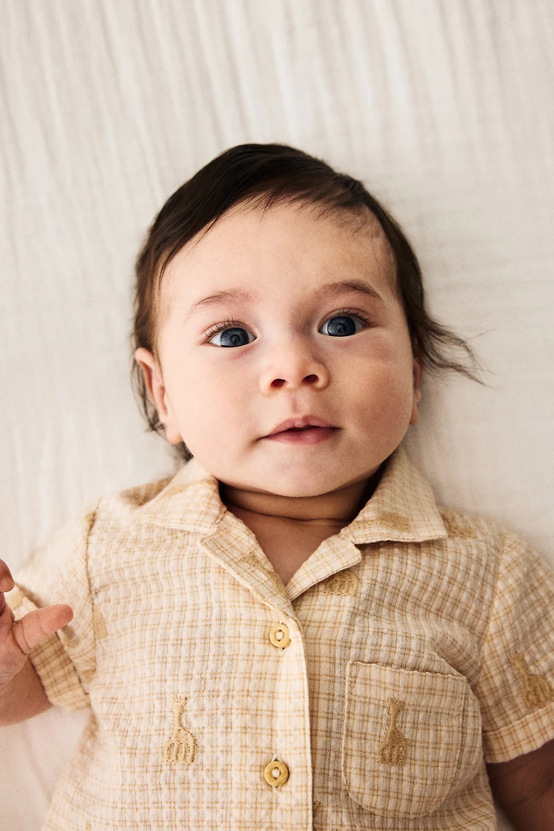 2-Piece Cotton Seersucker Set