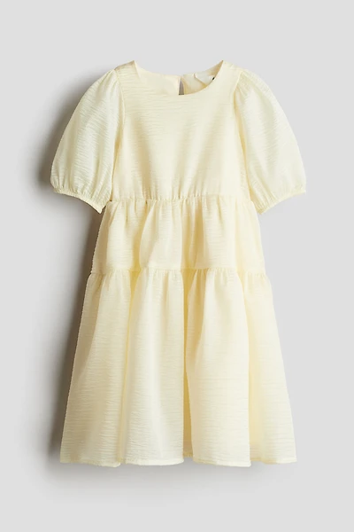 Patterned Organza Dress