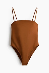 Padded-Cup Bandeau Swimsuit