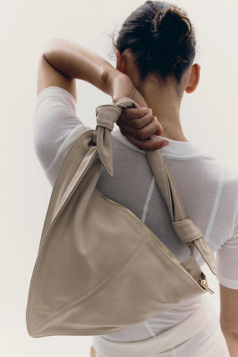 Scarf-Look Shoulder Bag