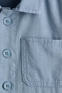 Veste-chemise en lin mélangé