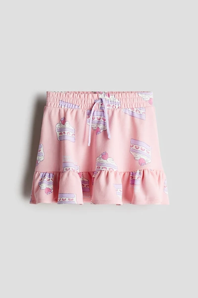 Flounce-Trimmed Skirt