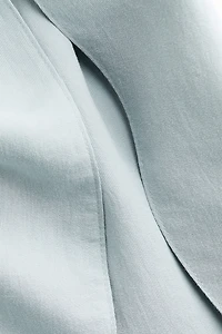 Wide-Leg Tie-Detail Pants
