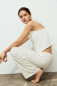 Cotton-Blend Pajama Pants