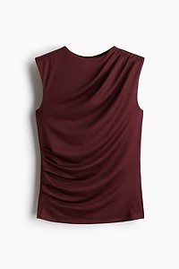 Draped Sleeveless Top