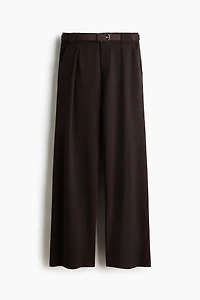 Belted Ponte Pants