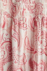Smocked Tiered Skirt