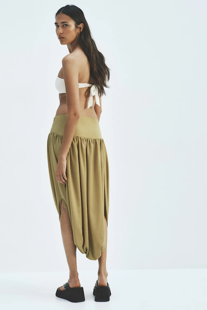 Bubble-Hem Tulip Skirt