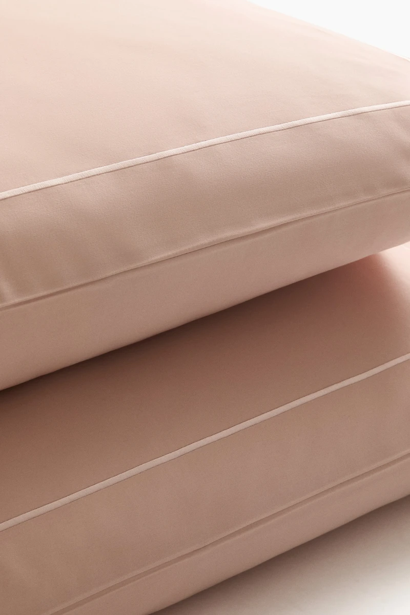 2-Pack Cotton Sateen Pillowcases