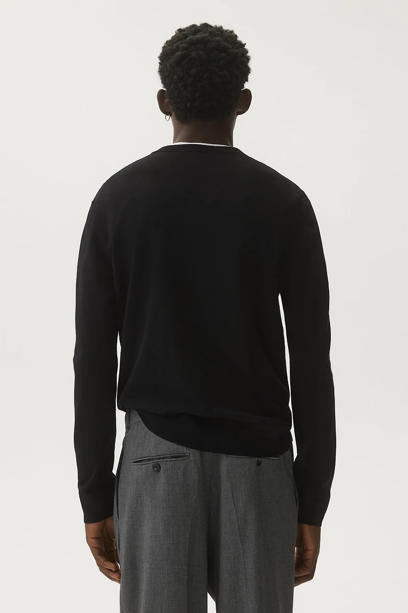 Regular-Fit Fine-Knit Sweater