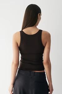 Cooling Slim-Fit Ribbed Tank Top