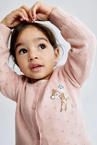 Appliquéd Cotton Cardigan