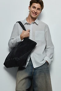 Chemise grande taille en crépon